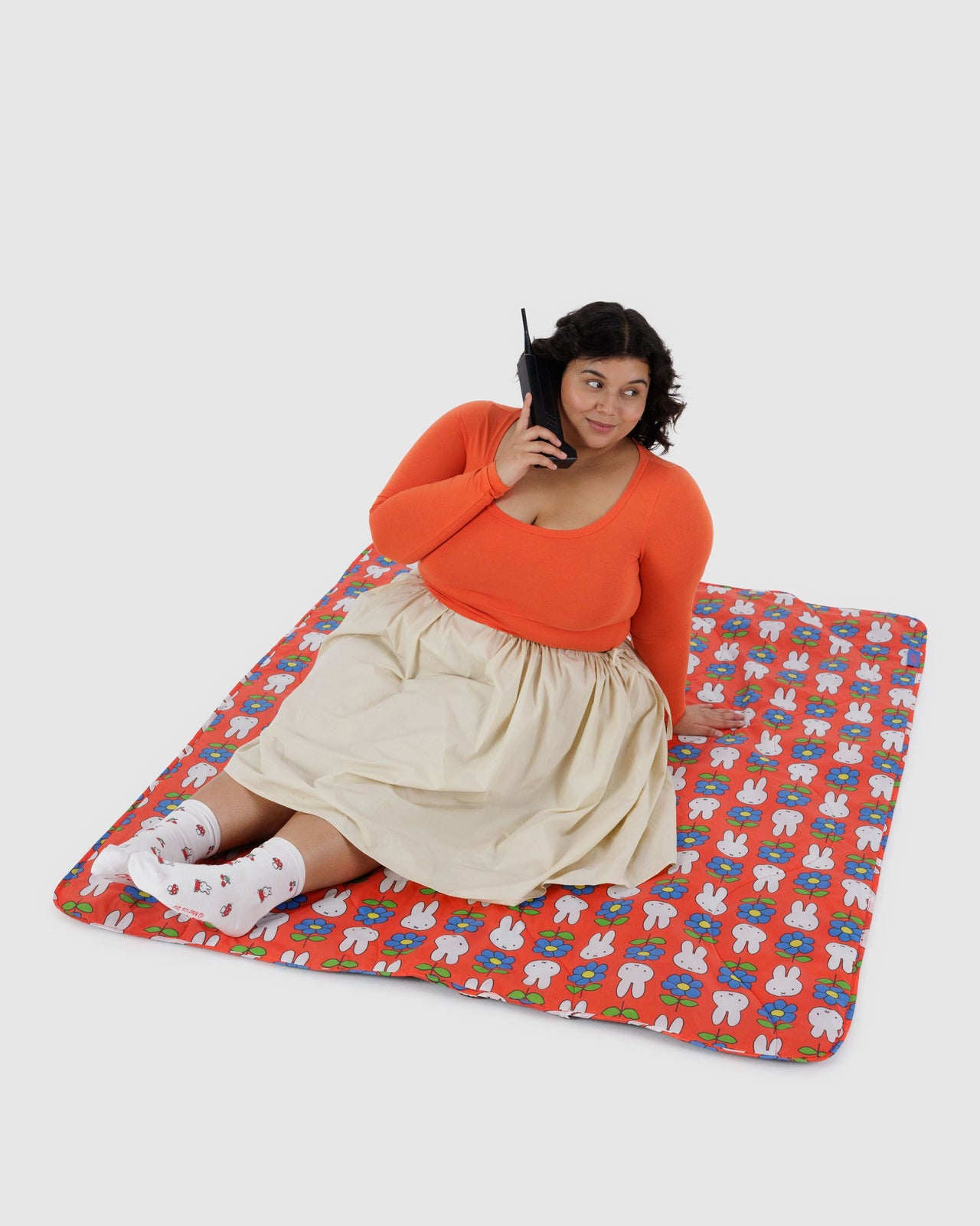 Puffy Picnic Blanket - Flower Miffy