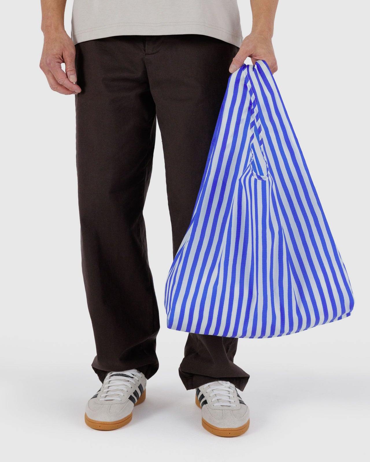 Standard Baggu - Blue Painted Stripe