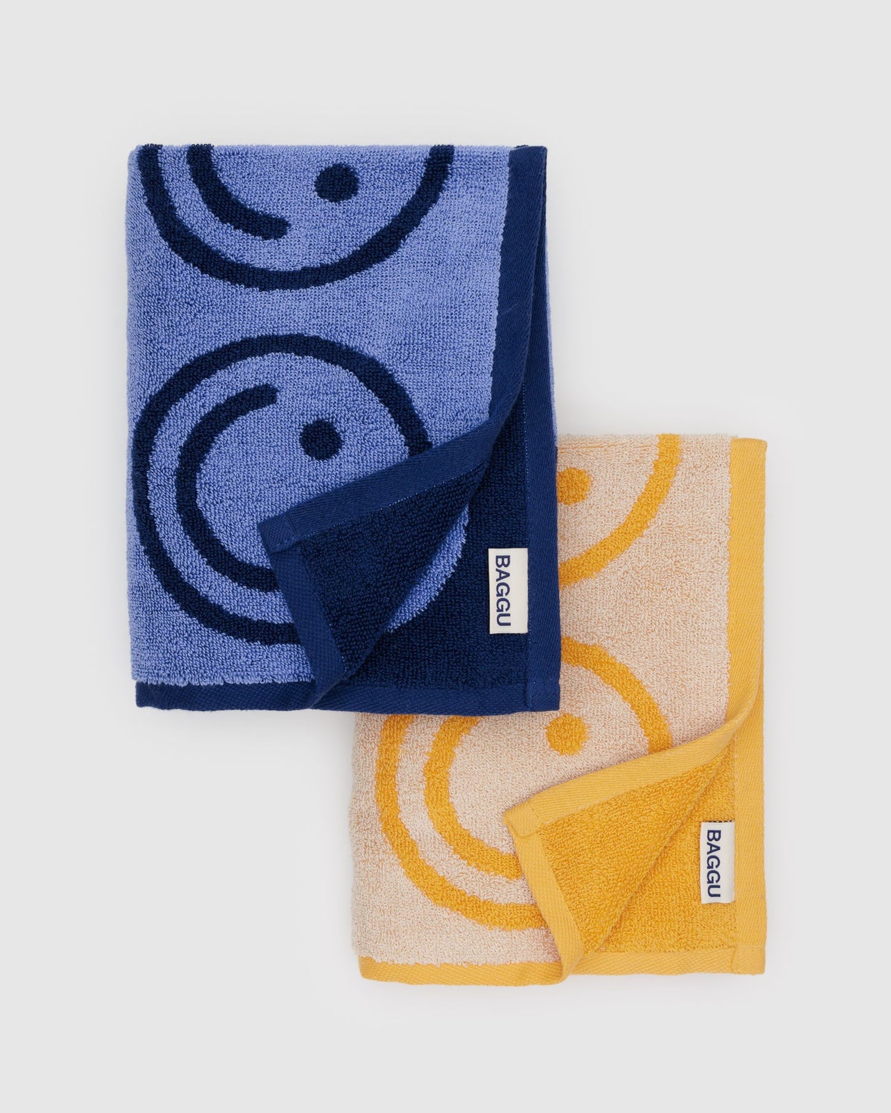 Hand Towel Set of 2 - Happy Blue Marigold