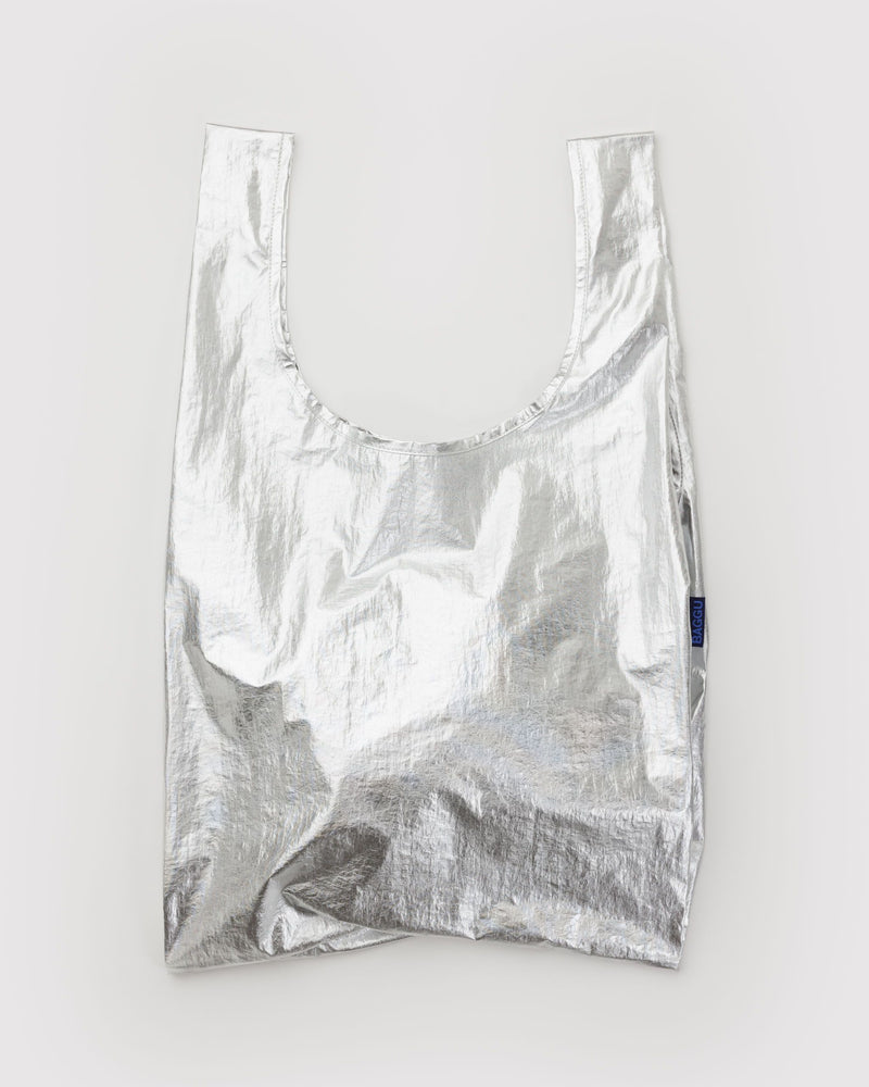BAGGU Wholesale Metallics Standard Baggu - Chrome Metallic