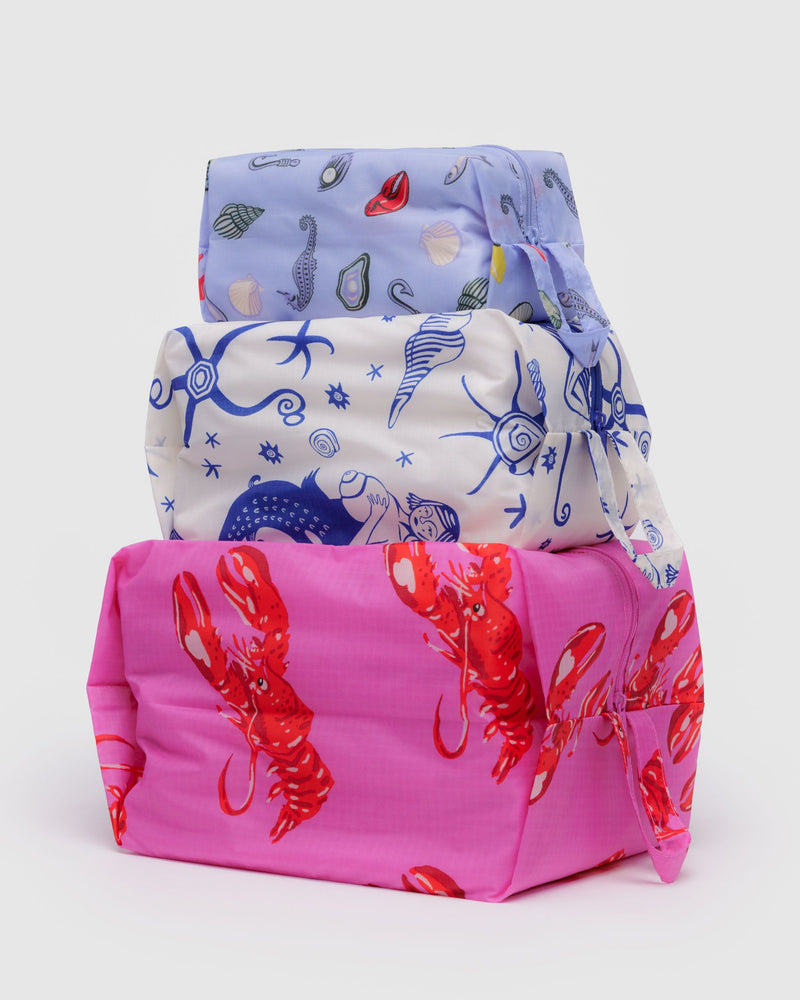 BAGGU Wholesale Travel 3D Zip Set - Sea Creatures