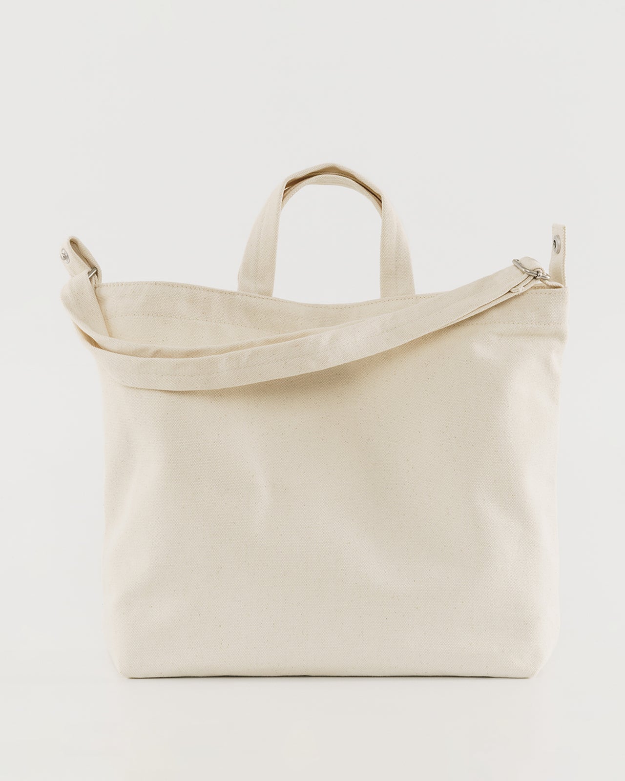Horizontal Zip Duck Bag - Natural Canvas