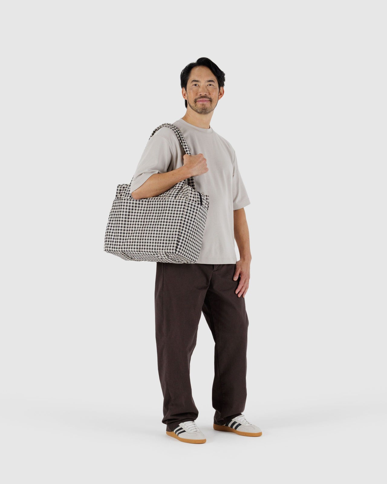 Small Cloud Carry-On - Black & White Gingham