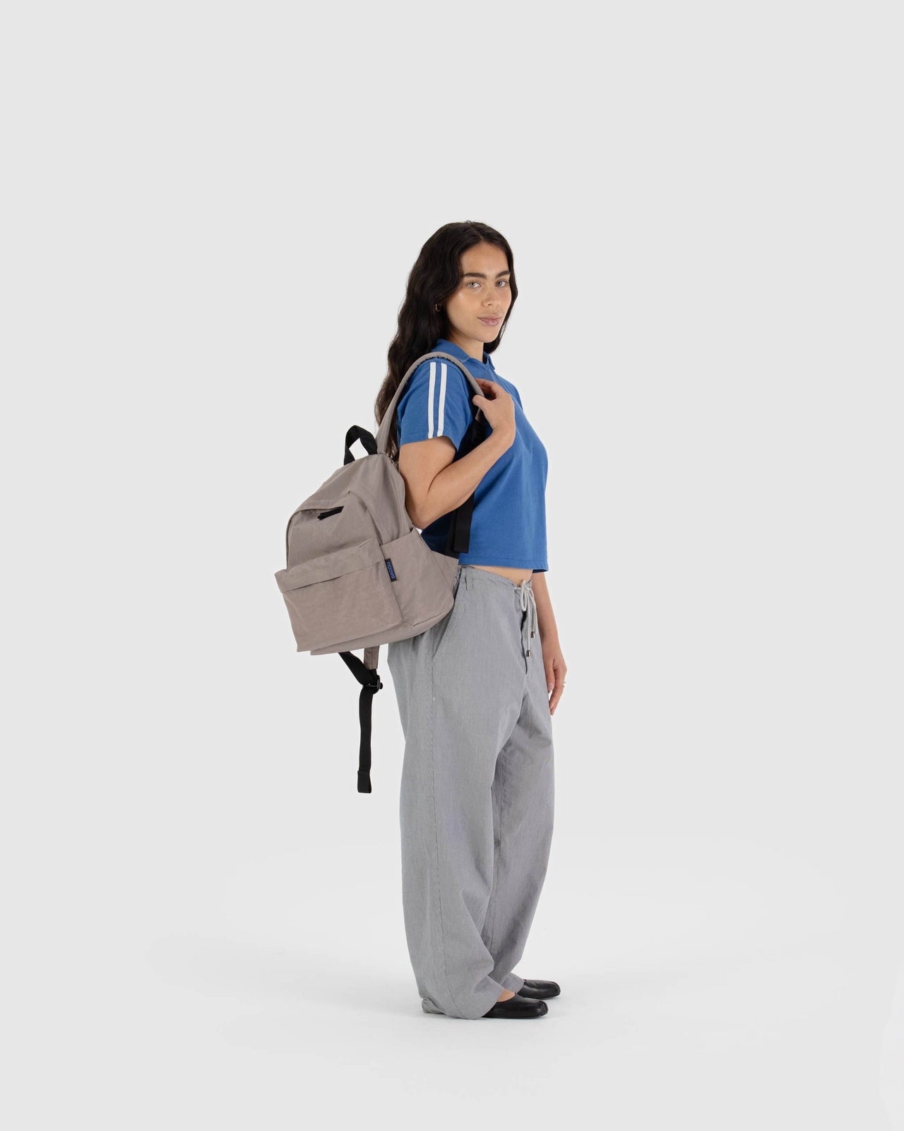 Medium Nylon Backpack - Dove