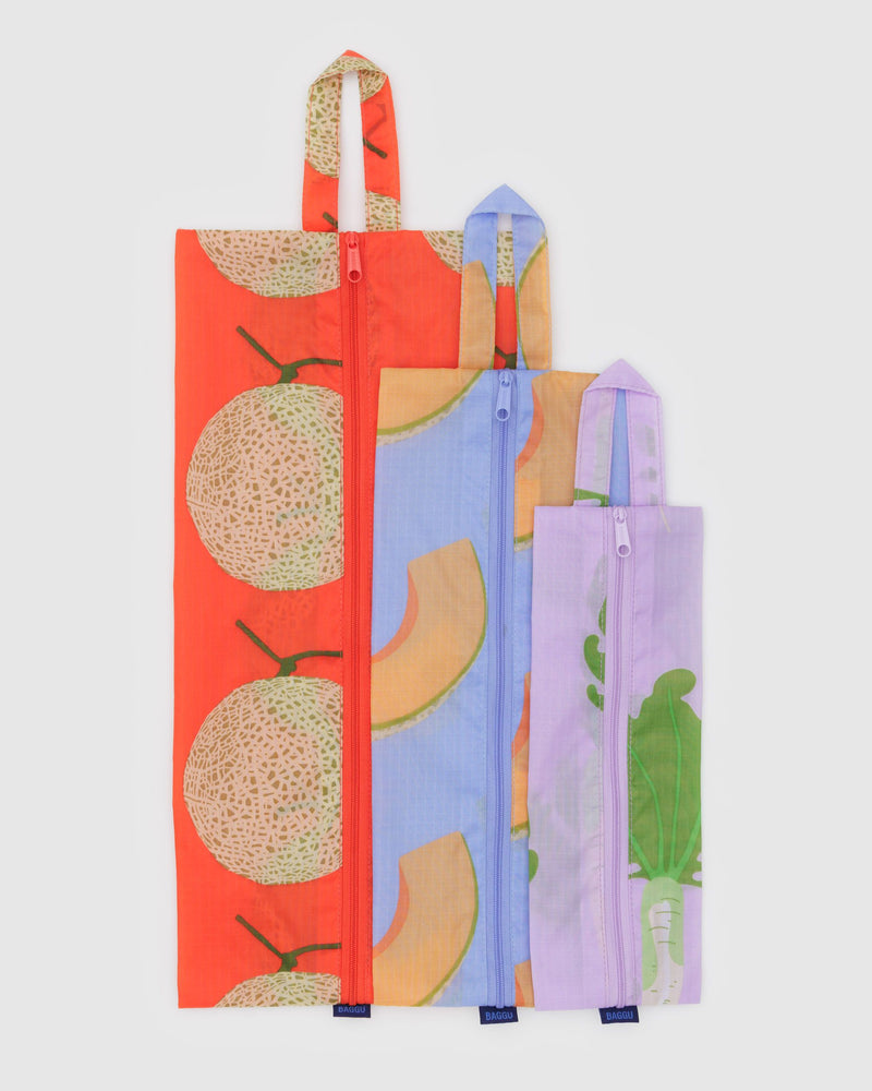 BAGGU Wholesale Travel 3D Zip Set - Japanese Produce