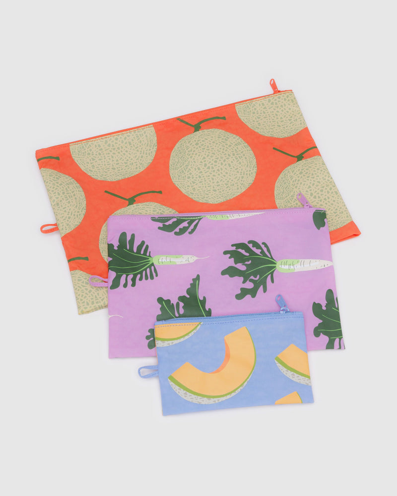 BAGGU Wholesale Travel Go Pouch Set - Japanese Produce