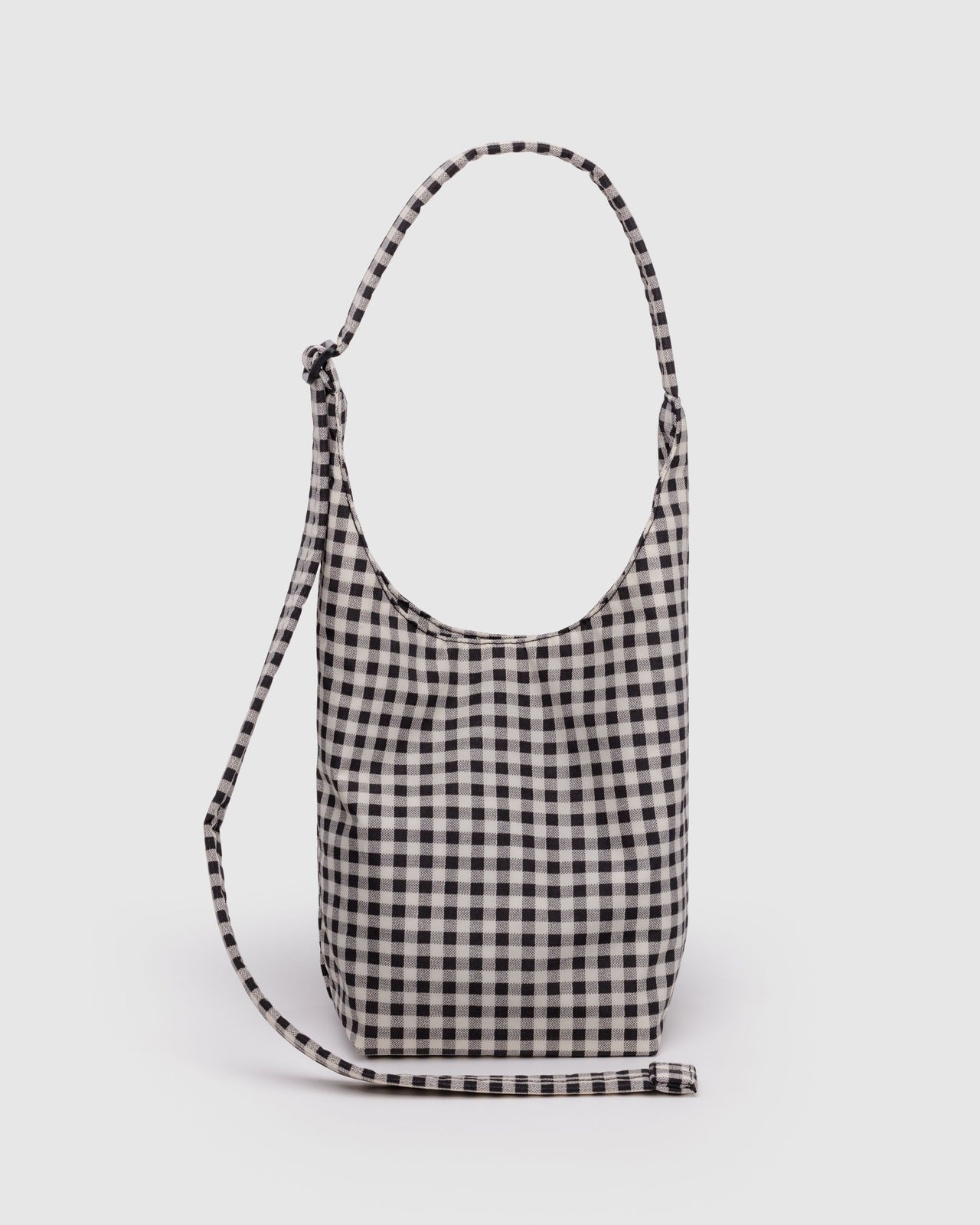 Small Nylon Sling - Black & White Gingham