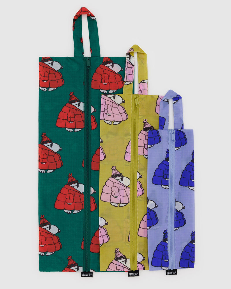 BAGGU Wholesale Travel 3D Zip Set - Puffer Snoopy