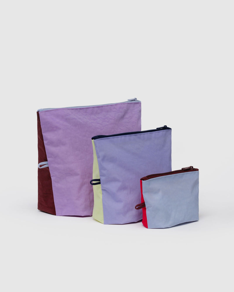BAGGU Wholesale Travel Go Pouch Set - Kaleidoscope Mix