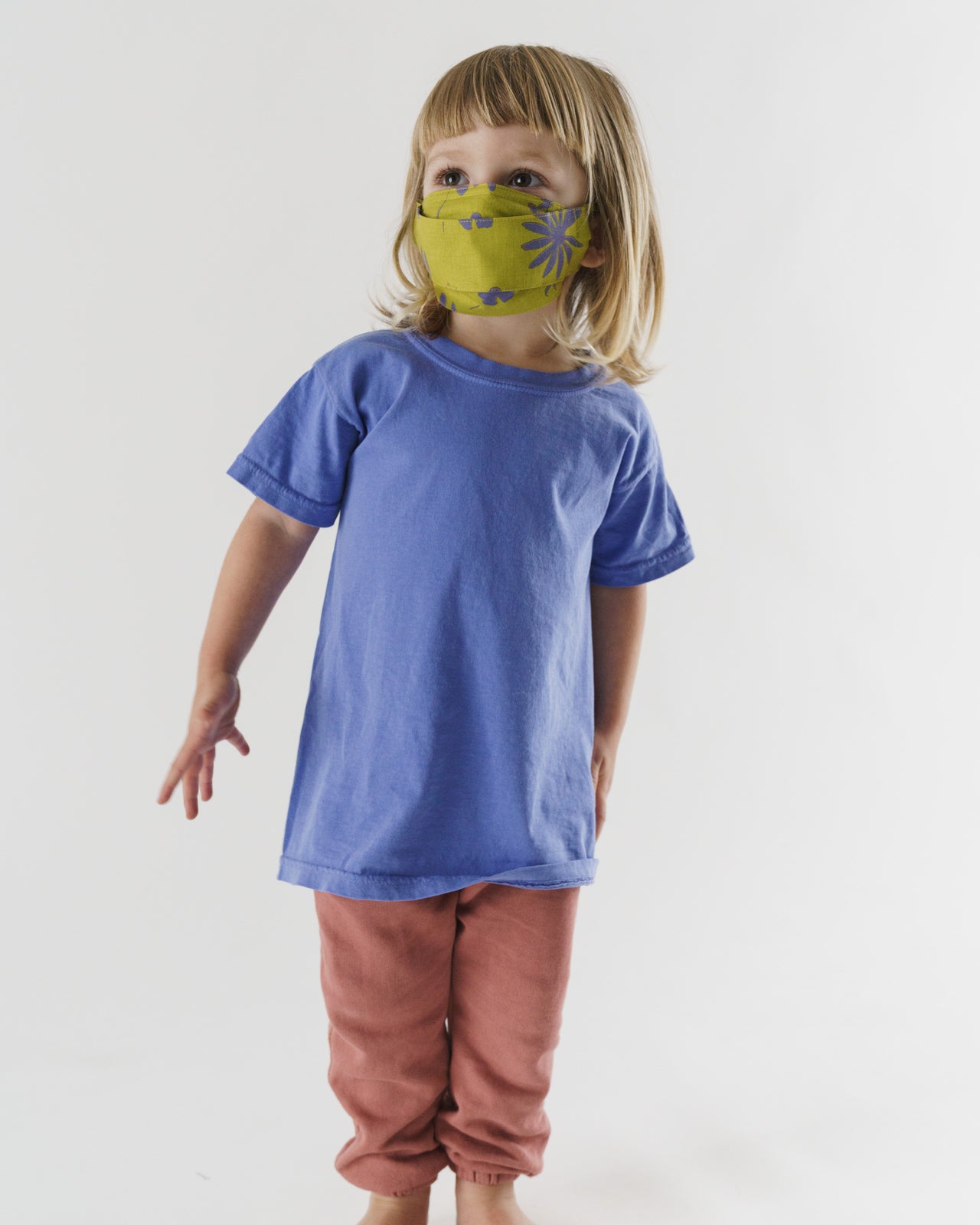 Kids' Fabric Mask Set - Floral Sun Prints
