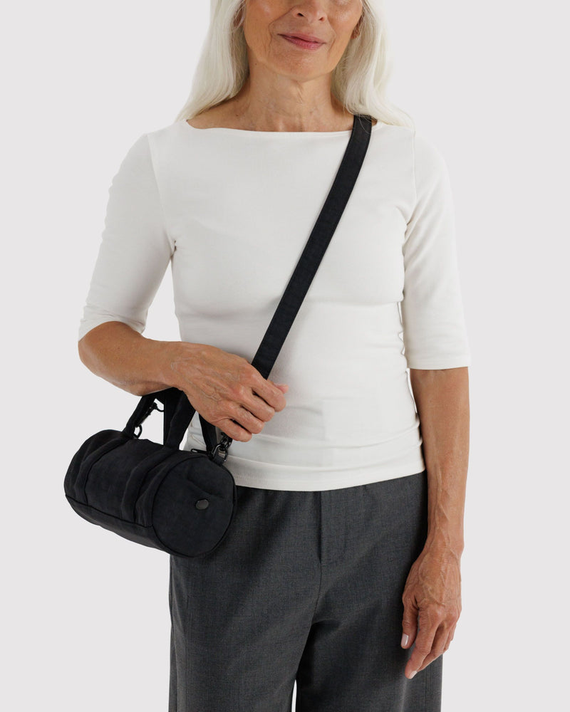 BAGGU Wholesale  Small Nylon Duffle Bag - Black