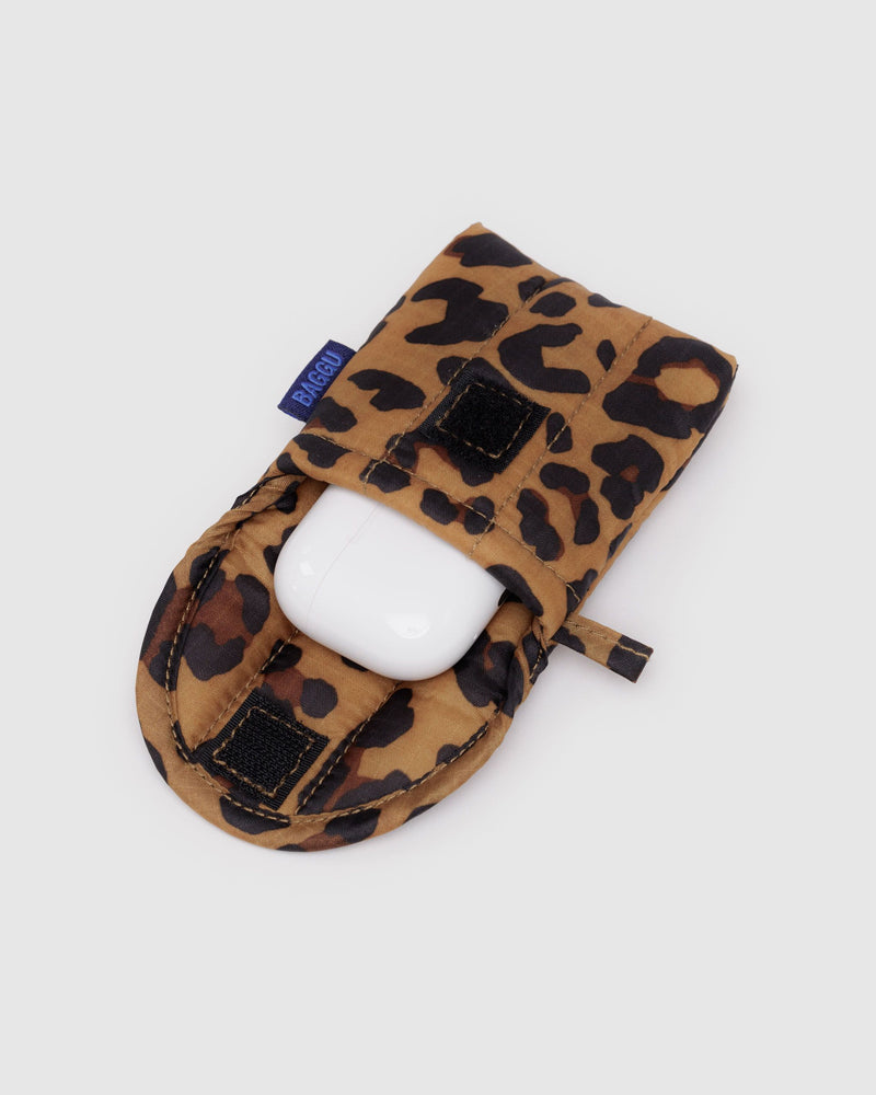 BAGGU Wholesale Shop All Puffy Earbuds Case - Leopard