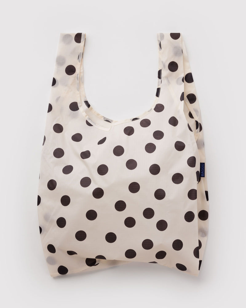 BAGGU Wholesale  Standard Baggu - Cream and Black Polka Dot