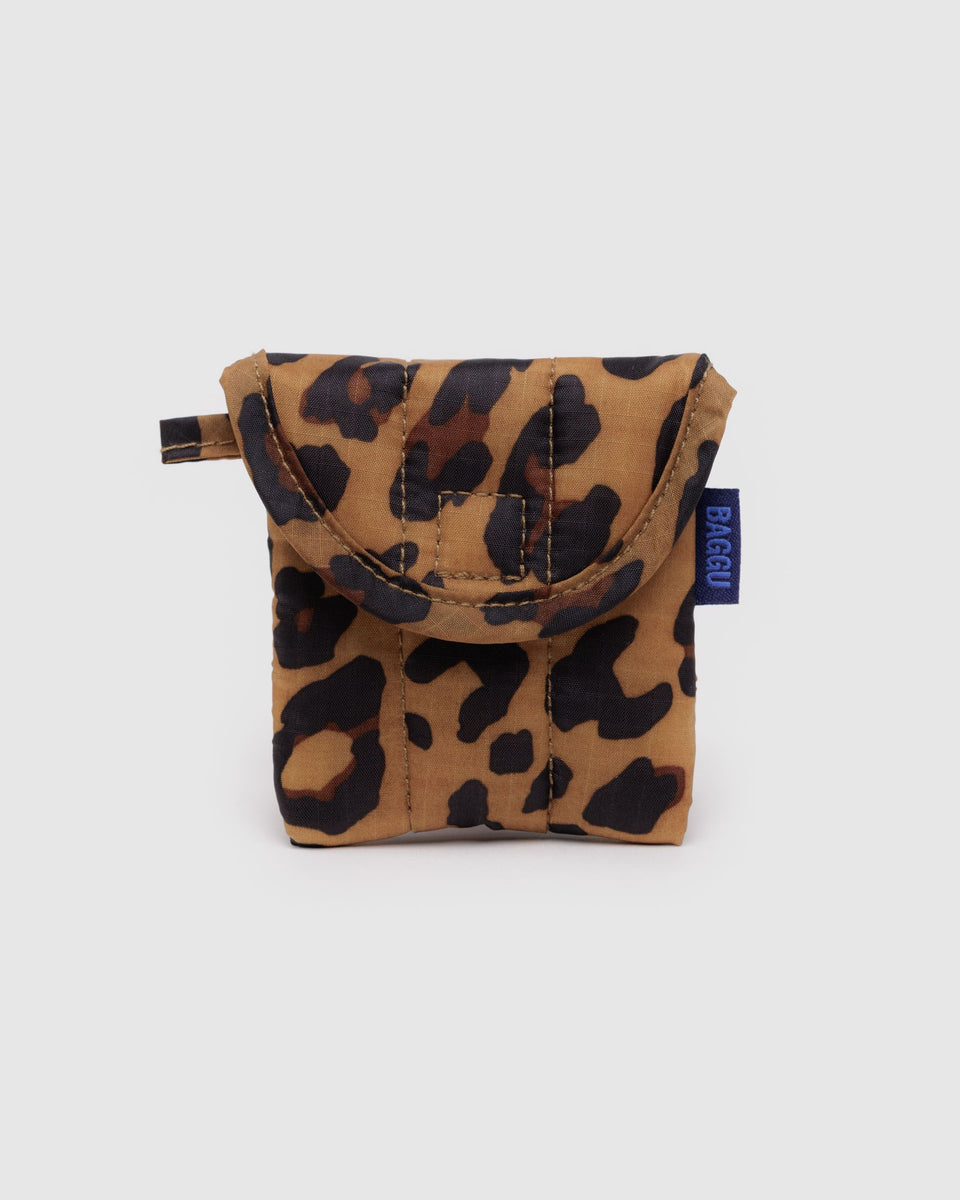 BAGGU Wholesale Puffy Stuff Puffy Earbuds Case - Leopard