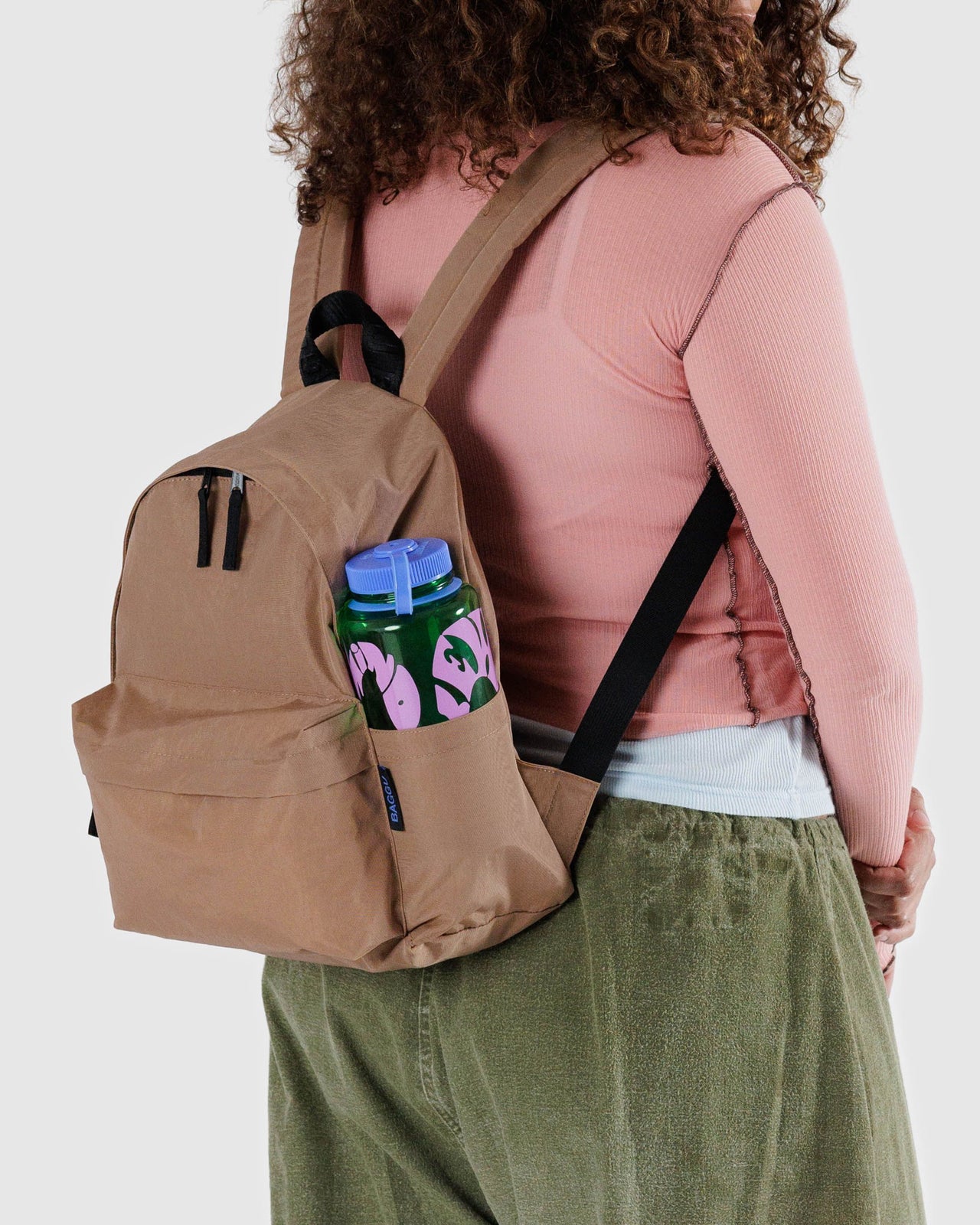 Medium Nylon Backpack - Cocoa