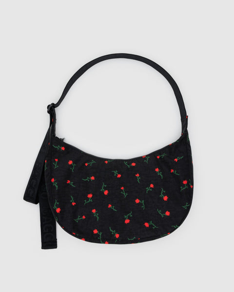 BAGGU Wholesale Shop All Medium Nylon Crescent Bag - Painted Wildflower
