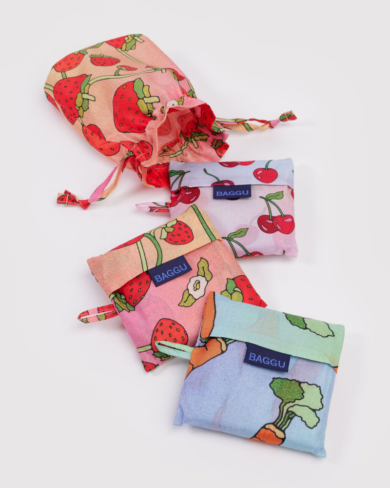 BAGGU Wholesale  Standard Baggu Set of 3 - Carrots & Berries