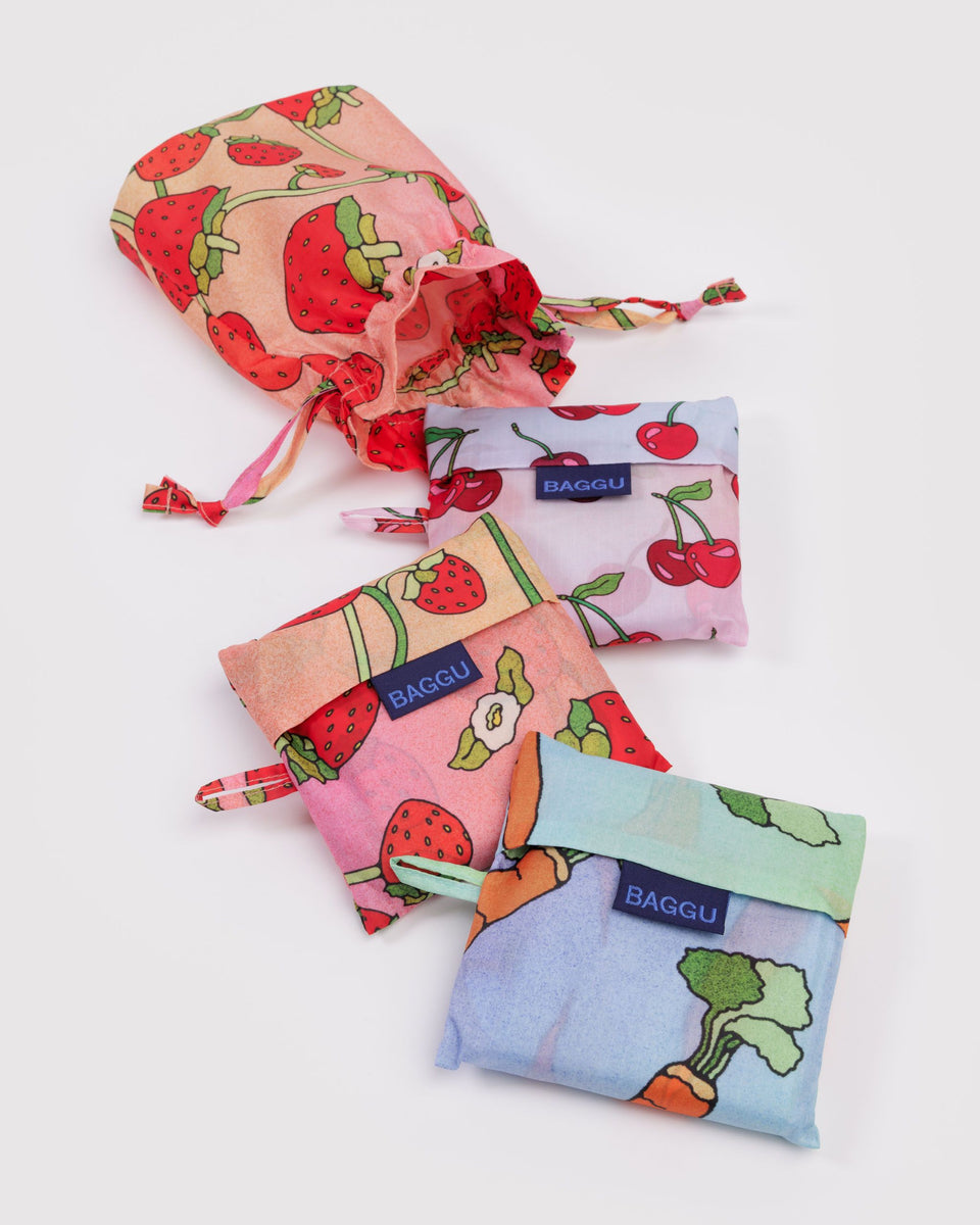 BAGGU Wholesale Sets Standard Baggu Set of 3 - Carrots & Berries
