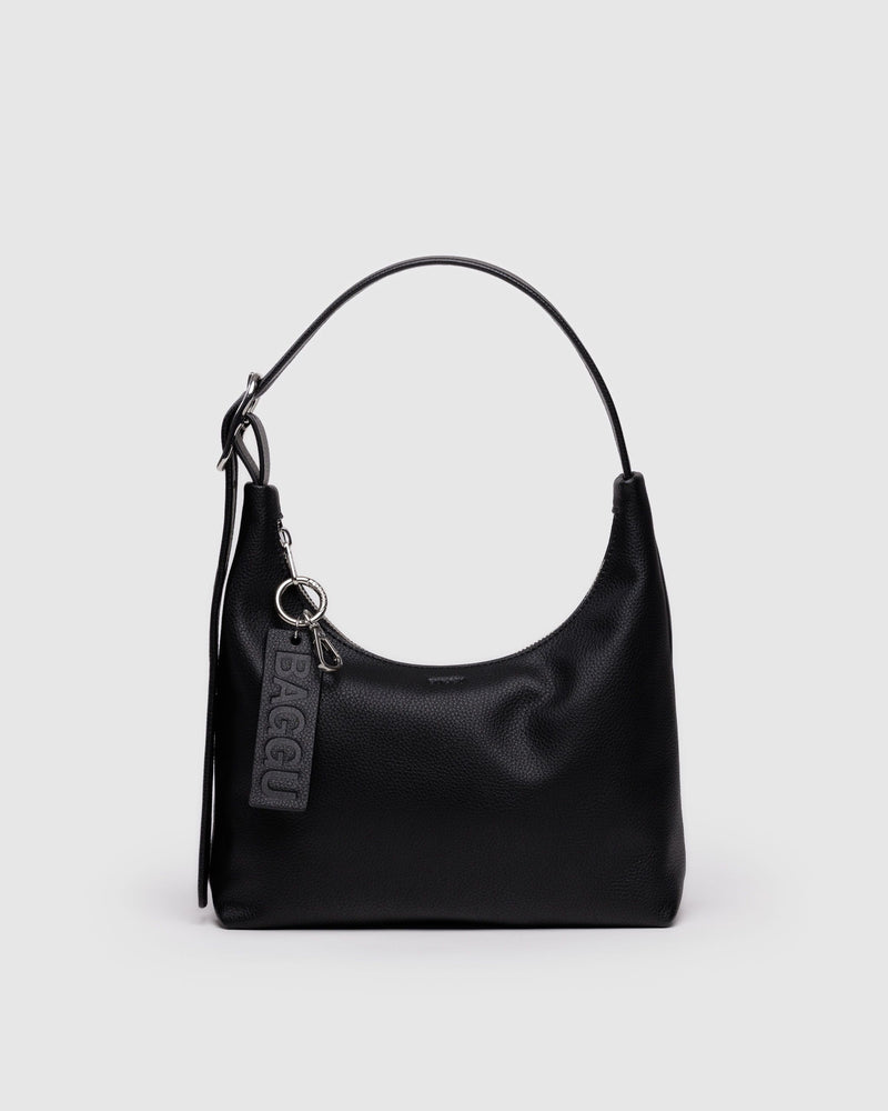 BAGGU Wholesale  Mini Recycled Leather Shoulder Bag - Black