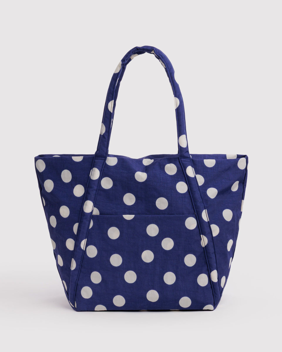 BAGGU Wholesale Cloud Bag Cloud Bag - Navy and Cream Polka Dot