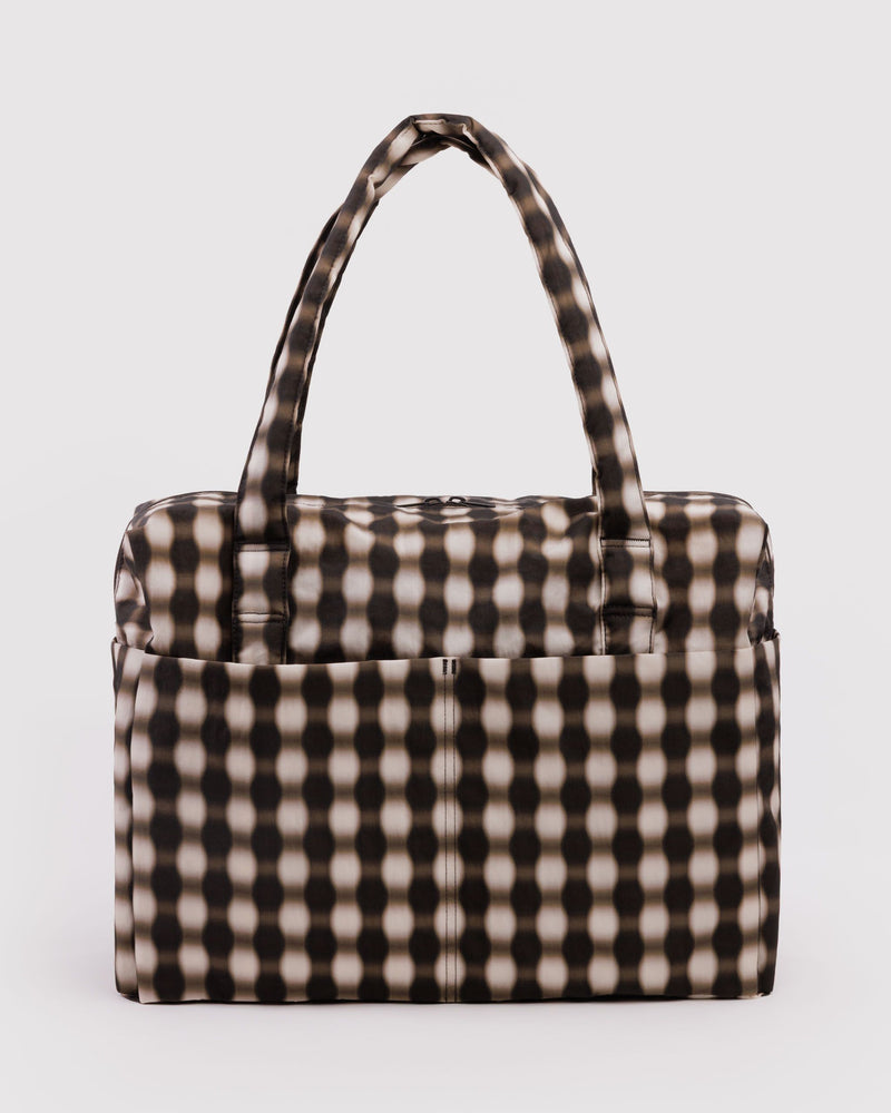 BAGGU Wholesale  Cloud Carry-on - Blurred Gingham Brown