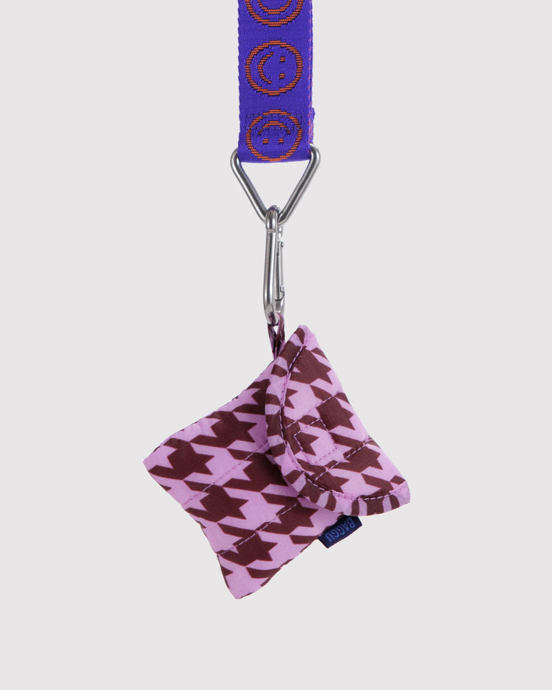 BAGGU Wholesale  Puffy Earbuds Case - Pink Houndstooth