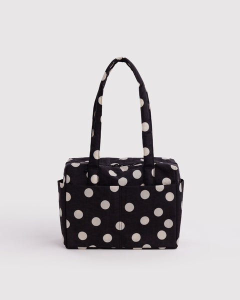 BAGGU Wholesale Cloud Bags Everyday Cloud Bag - Black and Cream Polka Dot