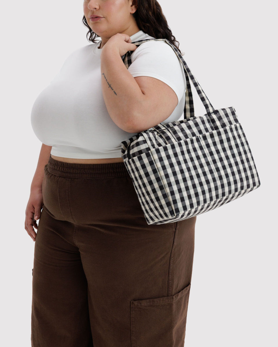 BAGGU Wholesale Cloud Bags Everyday Cloud Bag - Black and Cream Gingham