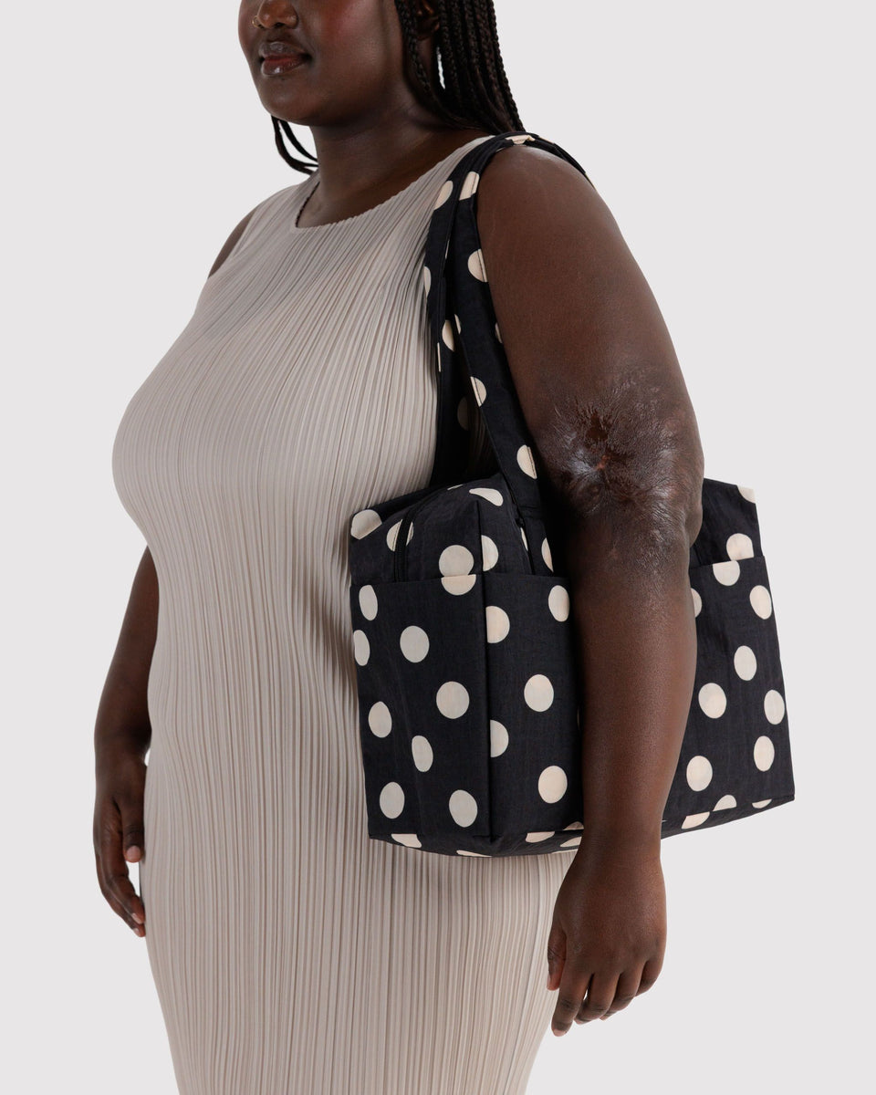 BAGGU Wholesale Cloud Bags Everyday Cloud Bag - Black and Cream Polka Dot