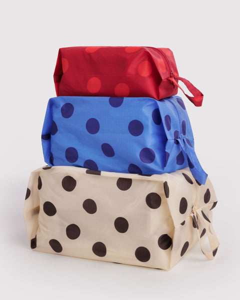 BAGGU Wholesale Shop All 3D Zip Set - Polka Dot Mix