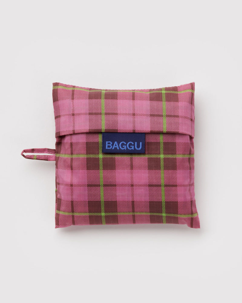 BAGGU Wholesale  Standard Baggu - Azalea Pink Tartan