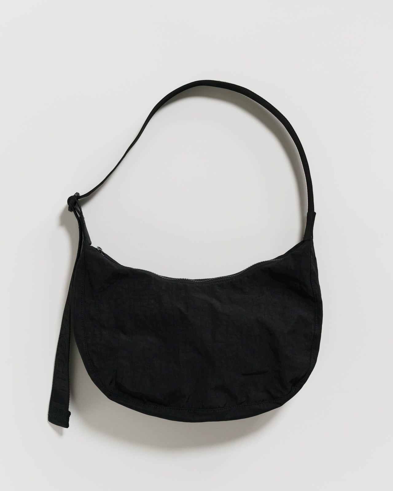 Medium Nylon Crescent Bag - Black SP24