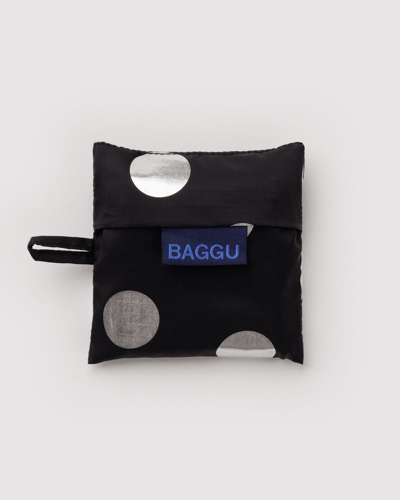 BAGGU Wholesale  Baby Baggu - Silver Metallic Polka Dot