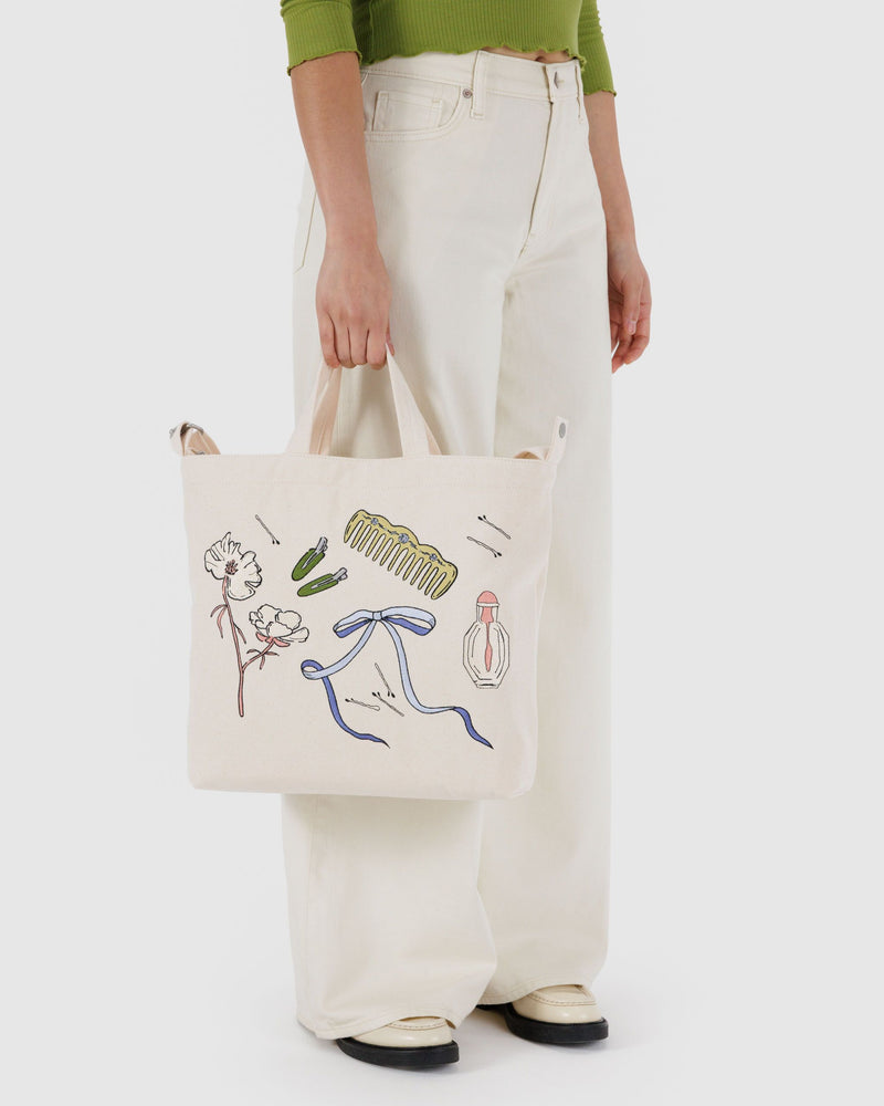 BAGGU Wholesale HO17Lookbook - Duck Bag Horizontal Zip Duck Bag - Embroidered Get Ready With Me