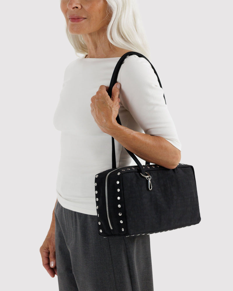BAGGU Wholesale  Nylon Bowler Bag - Studs