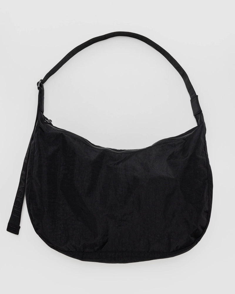BAGGU Wholesale Cross Body Large Nylon Crescent Bag - Black 37.5