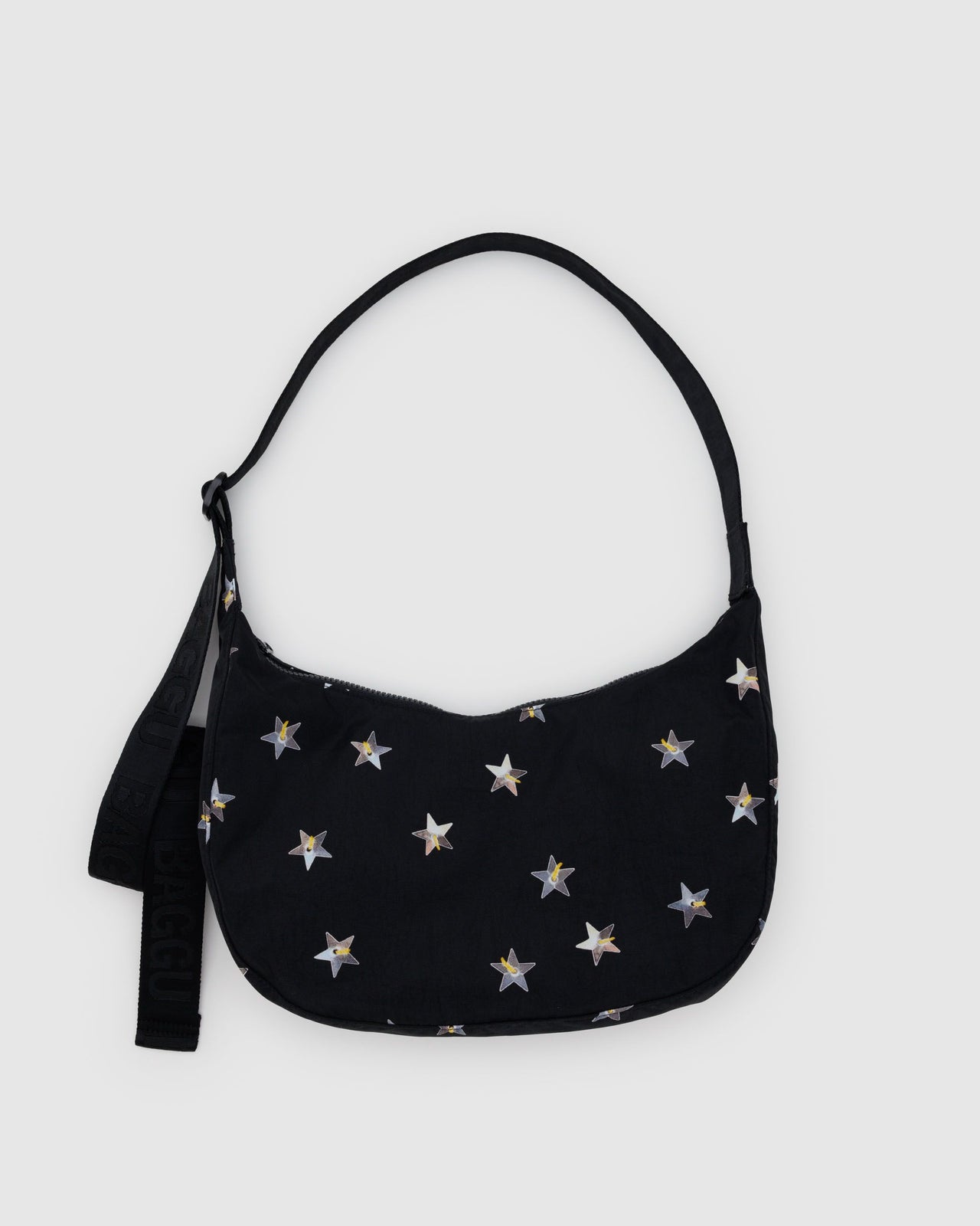 Medium Nylon Crescent Bag - Stars