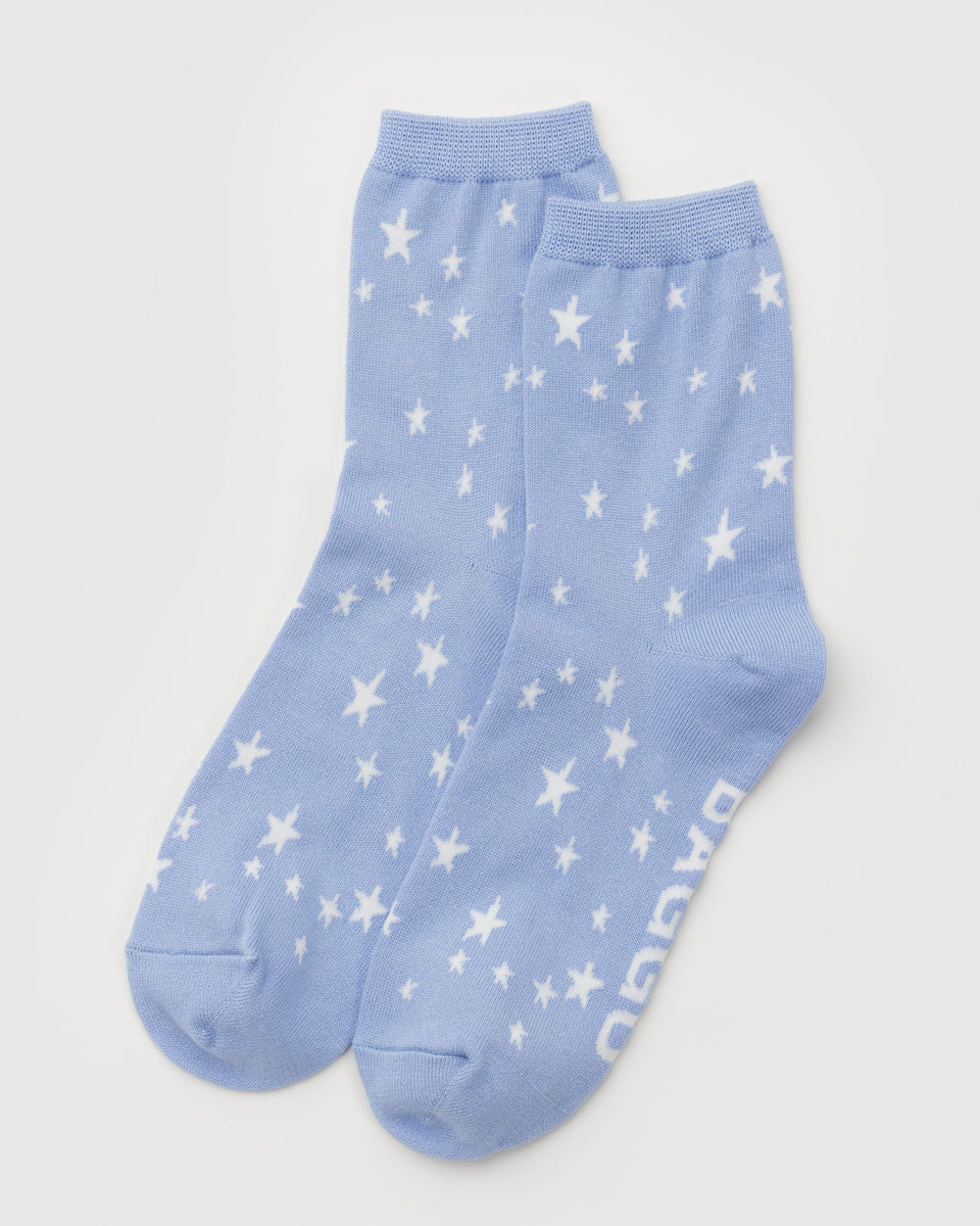 BAGGU Wholesale Socks Crew Sock - Blue Star