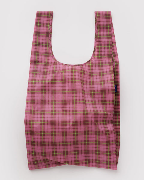 BAGGU Wholesale Shop All Big Baggu - Azalea Pink Tartan