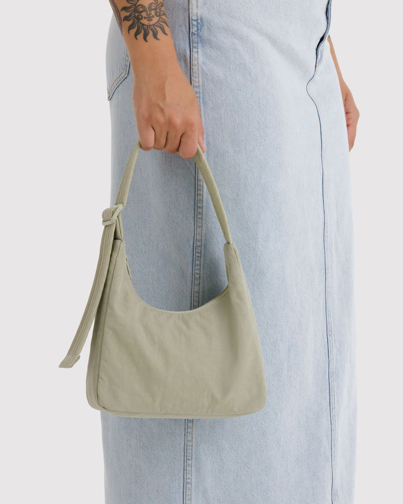 BAGGU Wholesale  Mini Nylon Shoulder Bag - Celadon