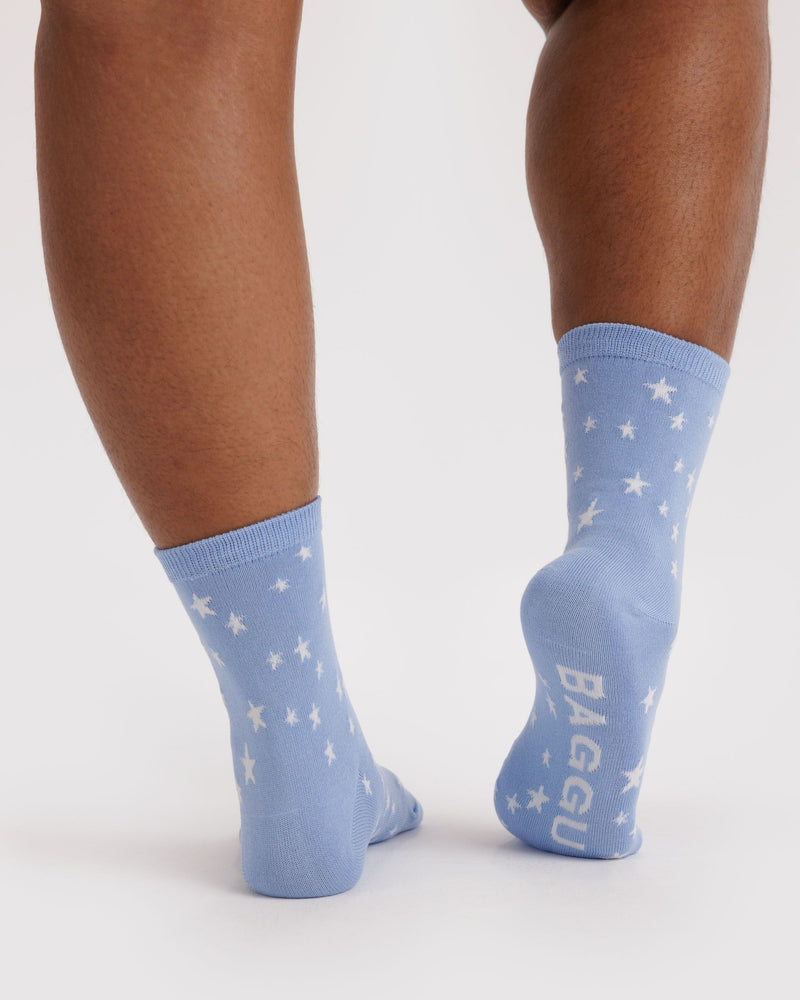 BAGGU Wholesale Socks Crew Sock - Blue Star