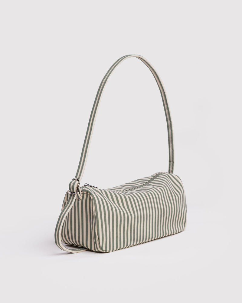 BAGGU Wholesale  Nylon Loaf Bag - Sage Stripe