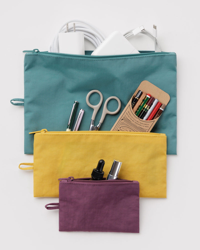 BAGGU Wholesale  Flat Pouch Set - Jewel Mix