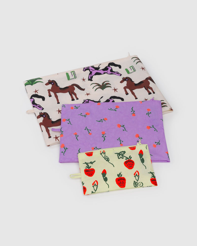 BAGGU Wholesale Travel Go Pouch Set - Painted Prairie