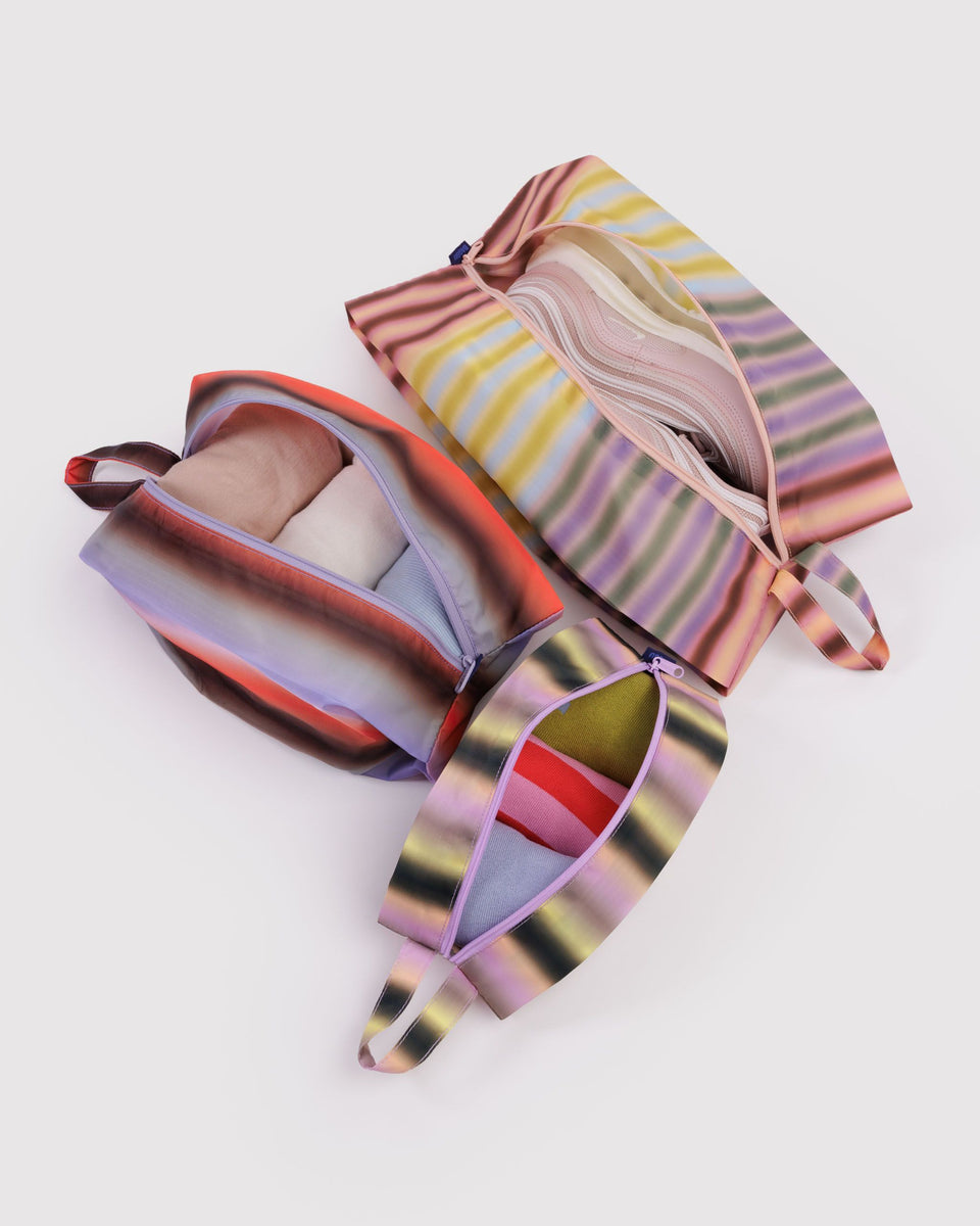 BAGGU Wholesale Pouches 3D Zip Set - Gradient Stripes