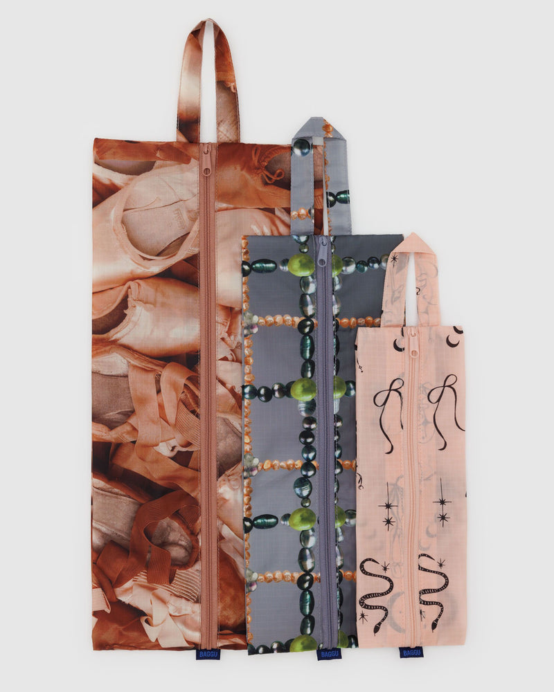 BAGGU Wholesale Travel 3D Zip Set - Ballet Icons