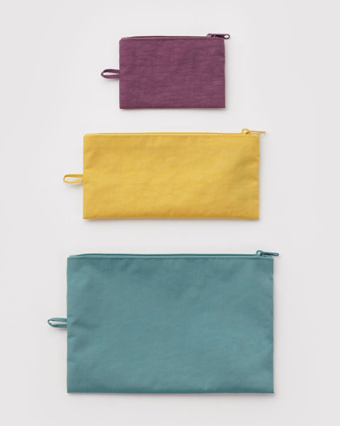 BAGGU Wholesale Shop All Flat Pouch Set - Jewel Mix