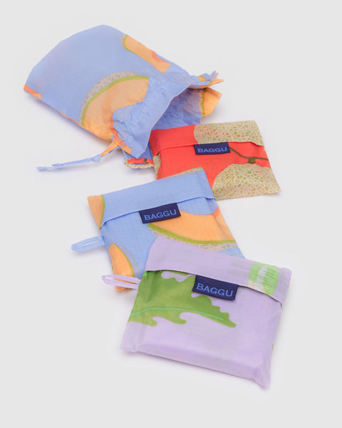 BAGGU Wholesale Reusable Bags Standard Baggu Set of 3 - Japanese Produce