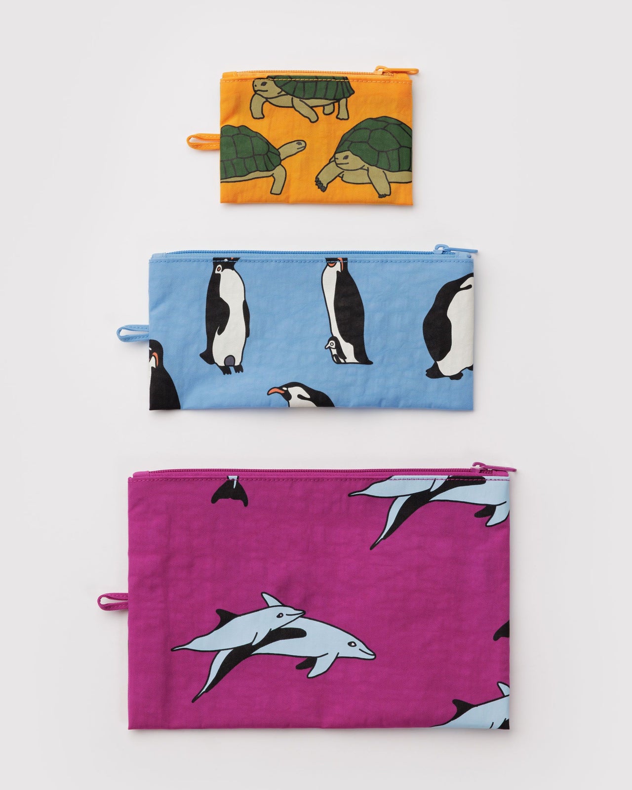 Flat Pouch Set - Vacation Animals