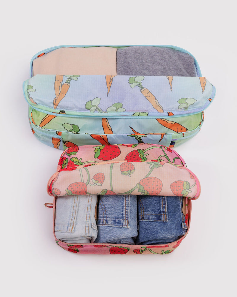 BAGGU Wholesale  Large Packing Cube Set - Carrots & Berries